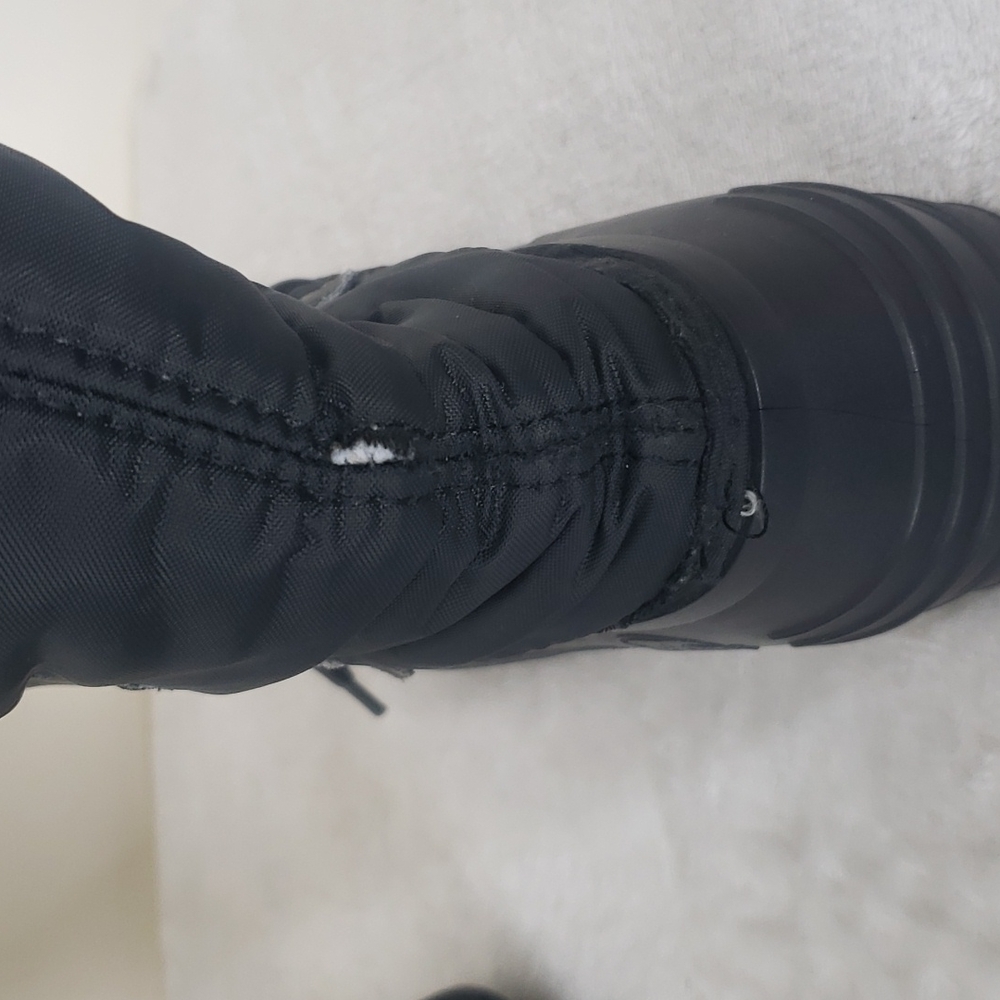 Sorel Kaufman Canada Black Rubber Nylon Boots - Picture 8 of 9